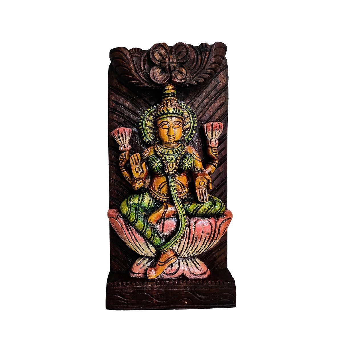 LAKSHMI VAAGAI WOODEN WALL HANGING PANEL