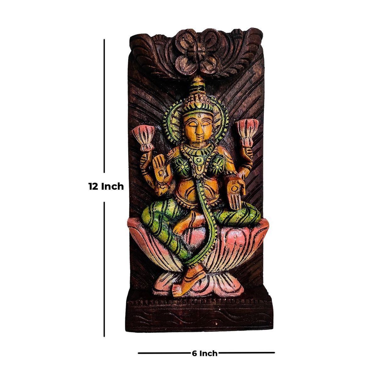 LAKSHMI VAAGAI WOODEN WALL HANGING PANEL