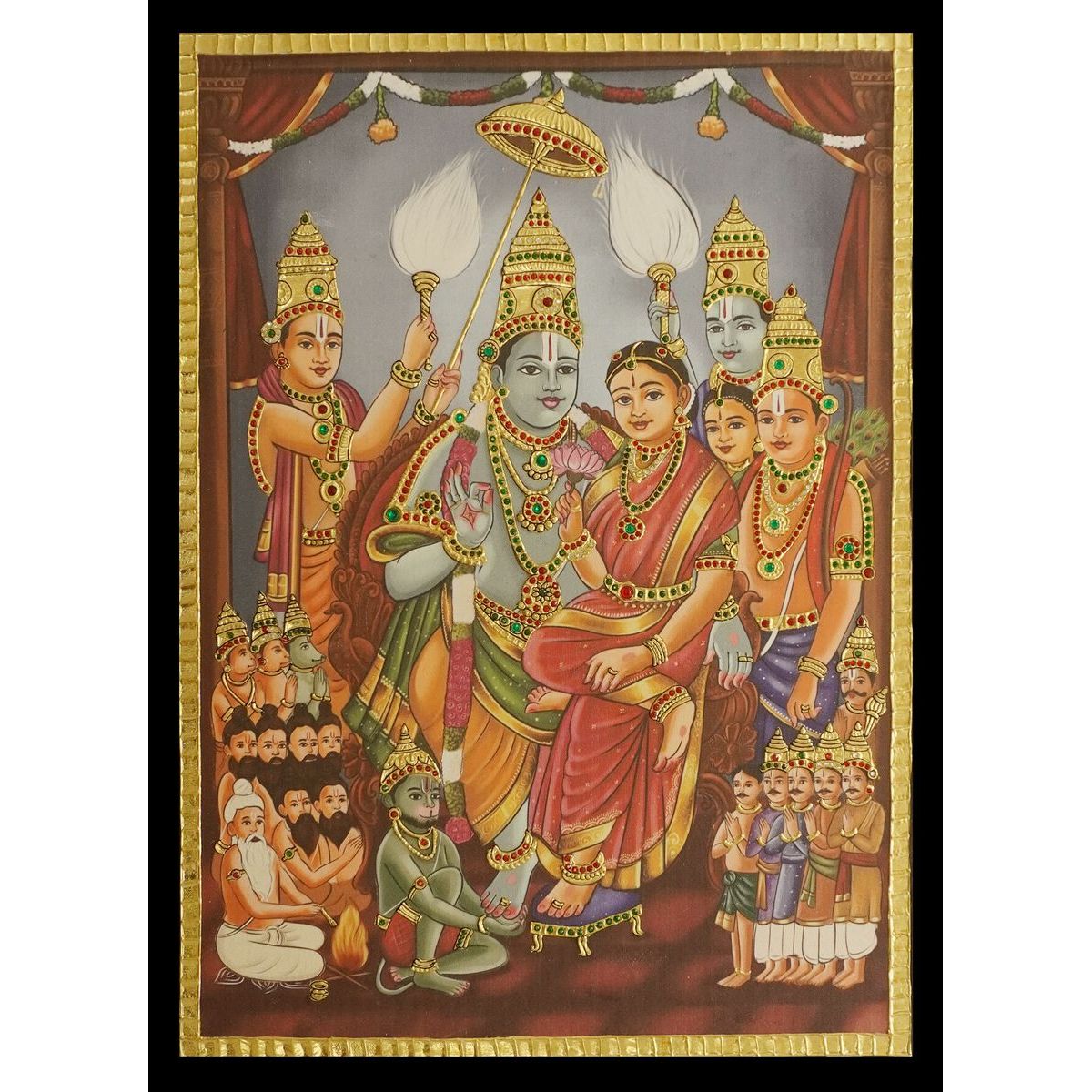 CANVAS PRINT RAMAR PATTABHISHEKAM