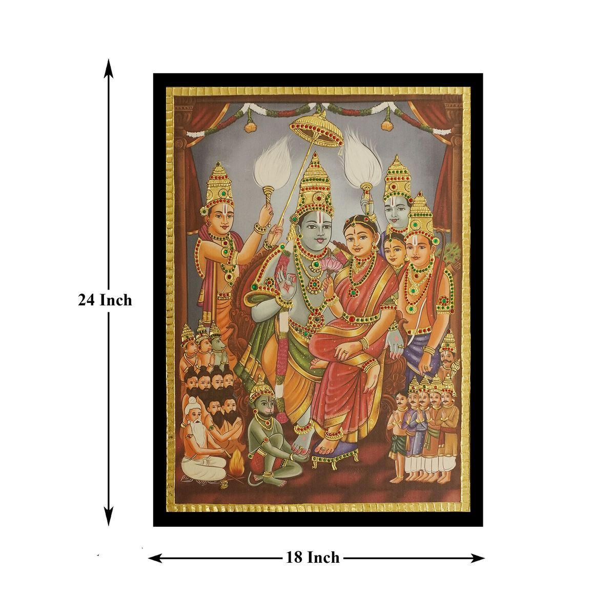 CANVAS PRINT RAMAR PATTABHISHEKAM