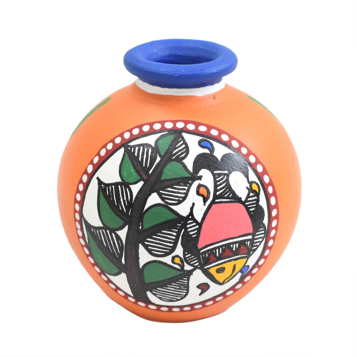TERRACOTTA WARLI HAND PAINTED POT