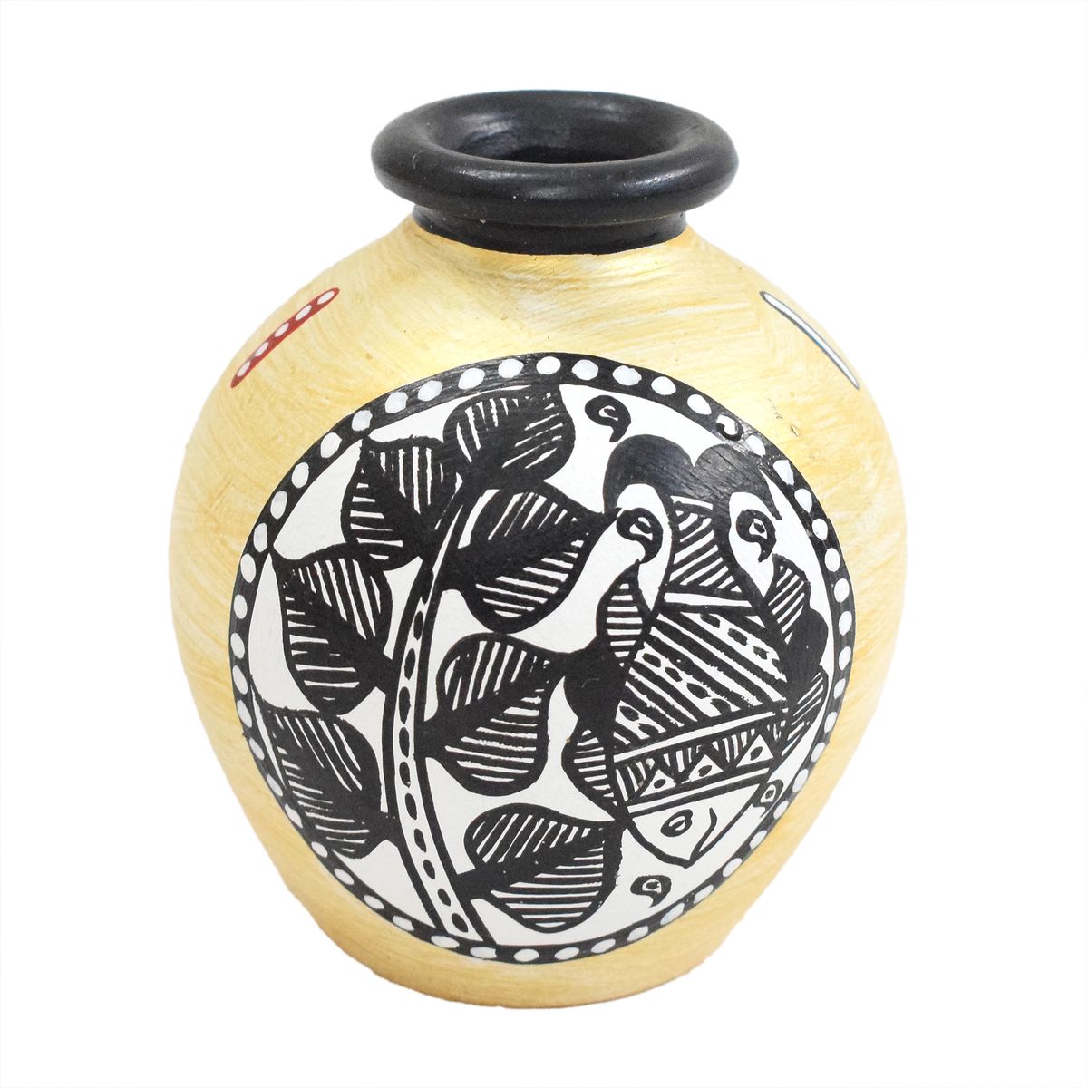 TERRACOTTA WARLI HAND PAINTED POT
