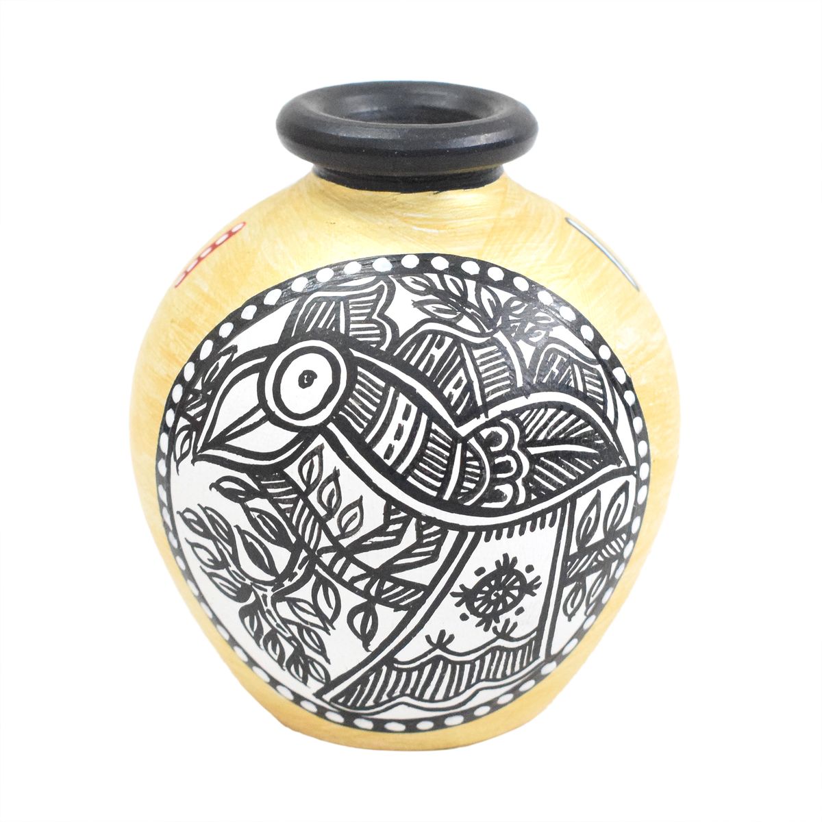TERRACOTTA WARLI HAND PAINTED POT