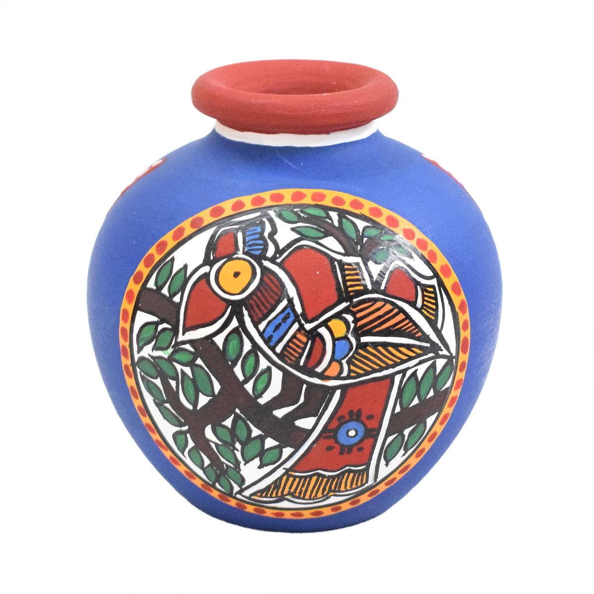 TERRACOTTA WARLI HAND PAINTED POT