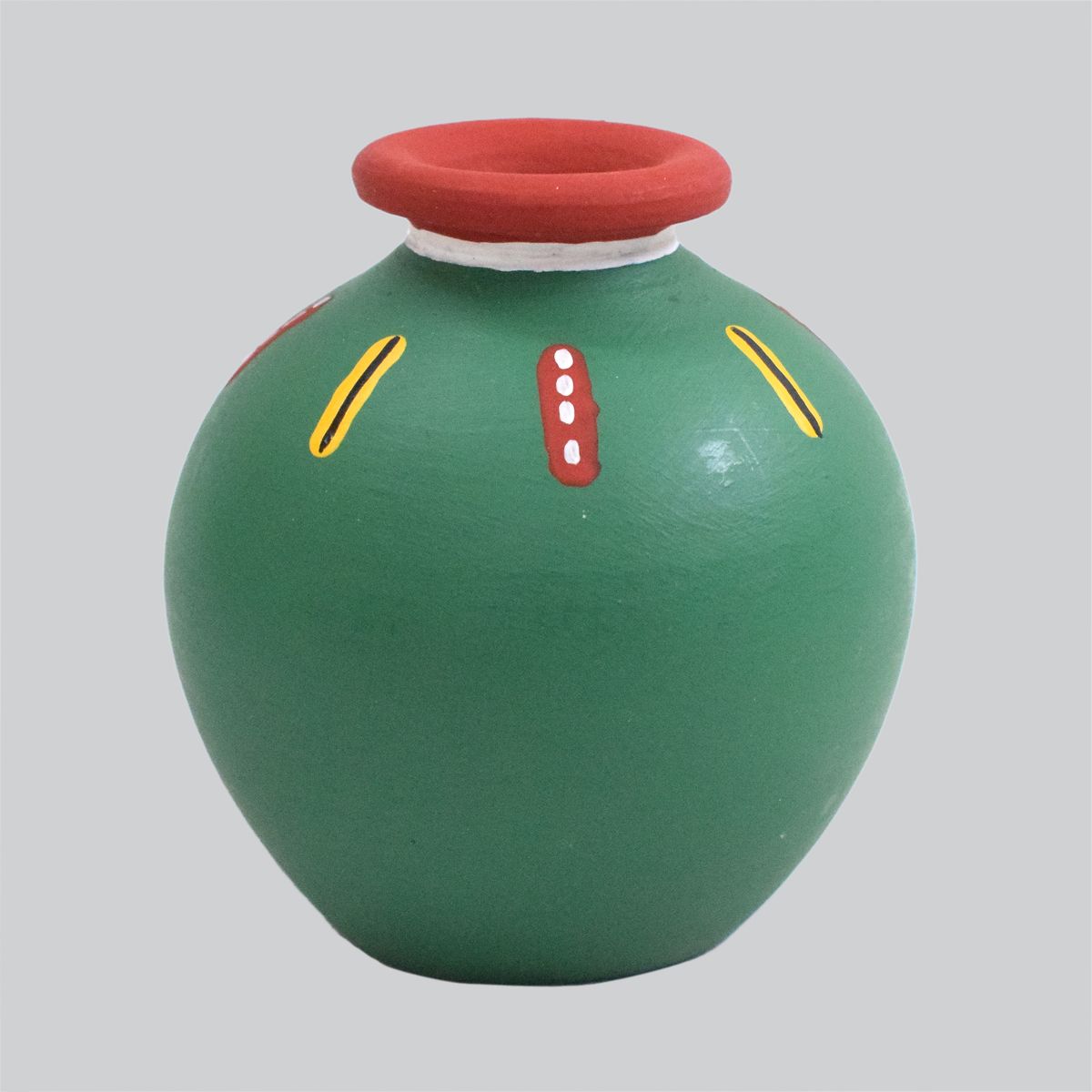 TERRACOTTA WARLI HAND PAINTED POT