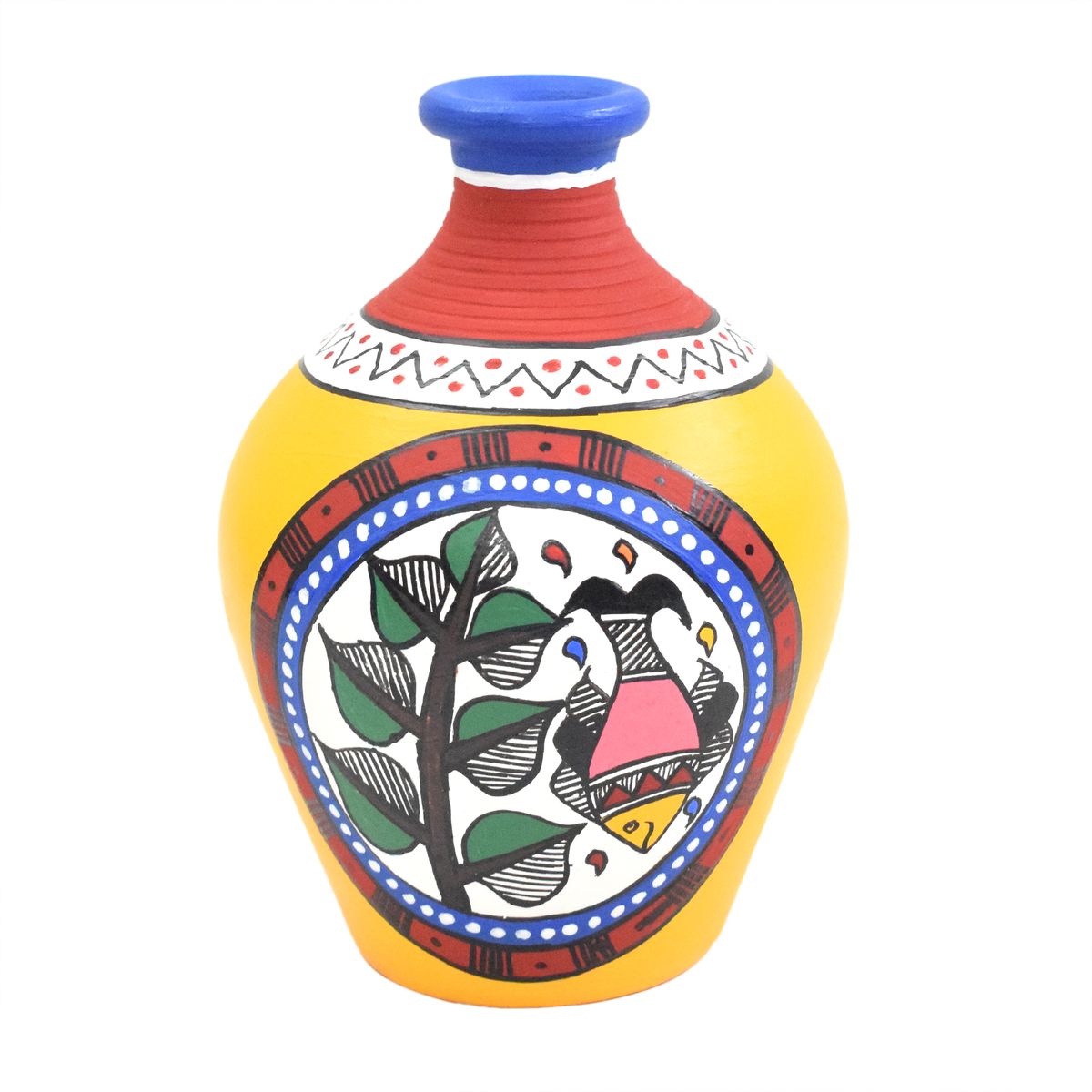 TERRACOTTA WARLI HAND PAINTED POT