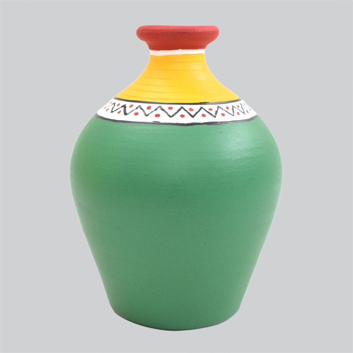 TERRACOTTA WARLI HAND PAINTED POT
