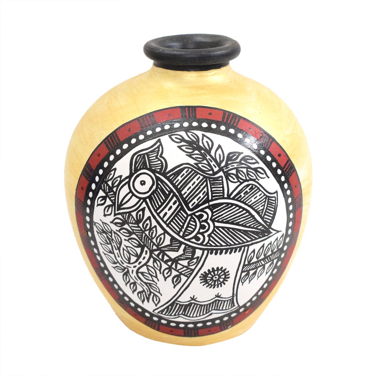 TERRACOTTA WARLI HAND PAINTED POT
