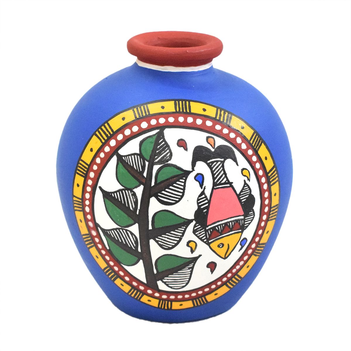 TERRACOTTA WARLI HAND PAINTED POT