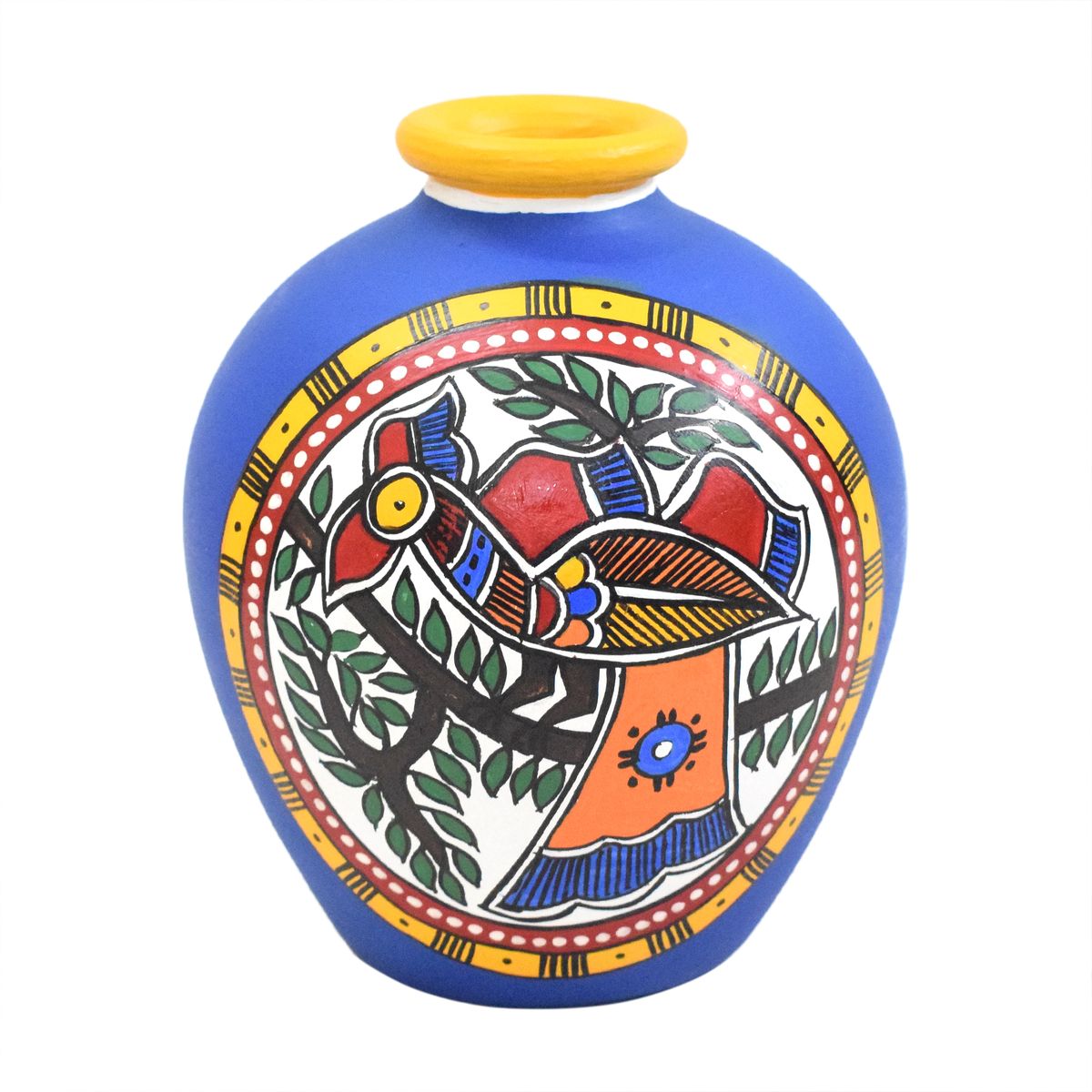 TERRACOTTA WARLI HAND PAINTED POT