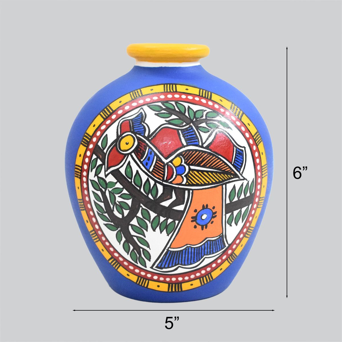 TERRACOTTA WARLI HAND PAINTED POT