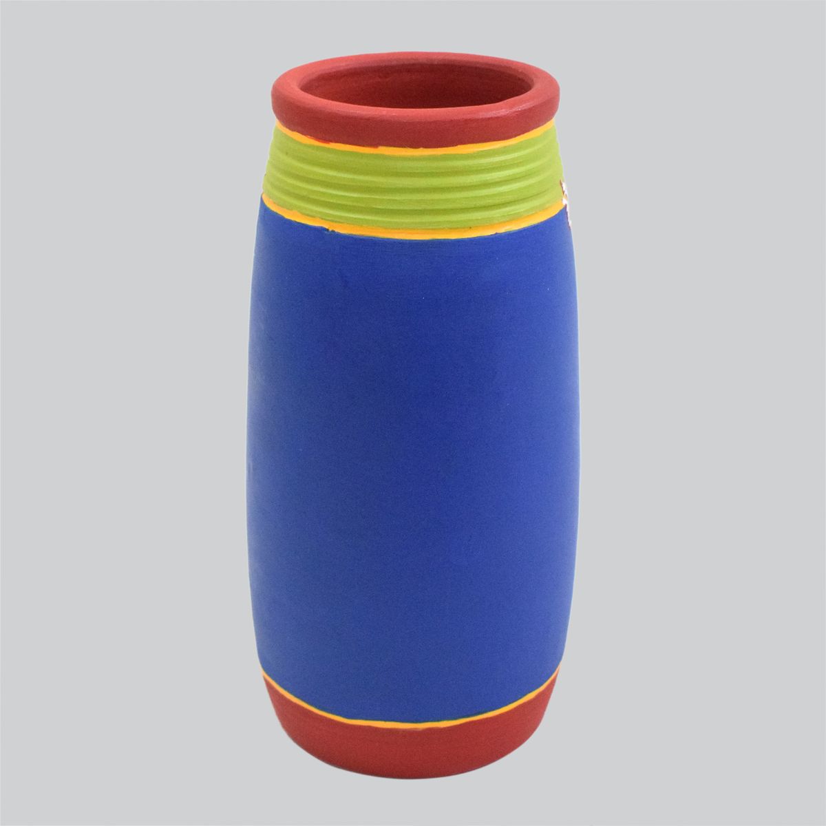 TERRACOTTA WARLI HAND PAINTED FLOWER VASE POT
