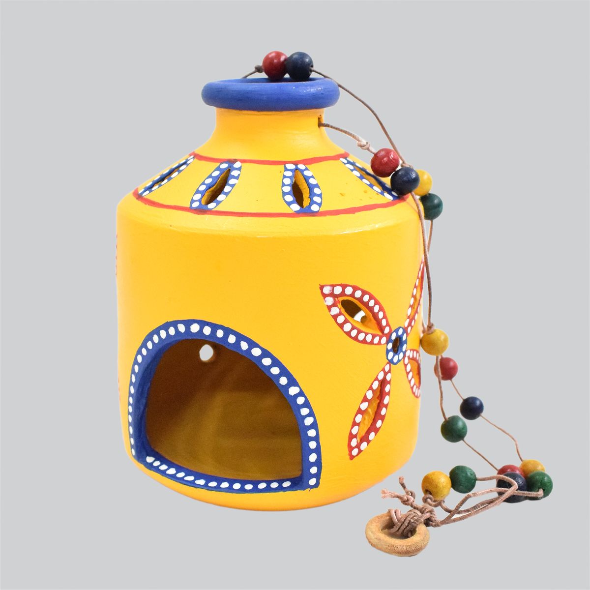 TERRACOTTA WARLI HAND PAINTED HANGING LAMP