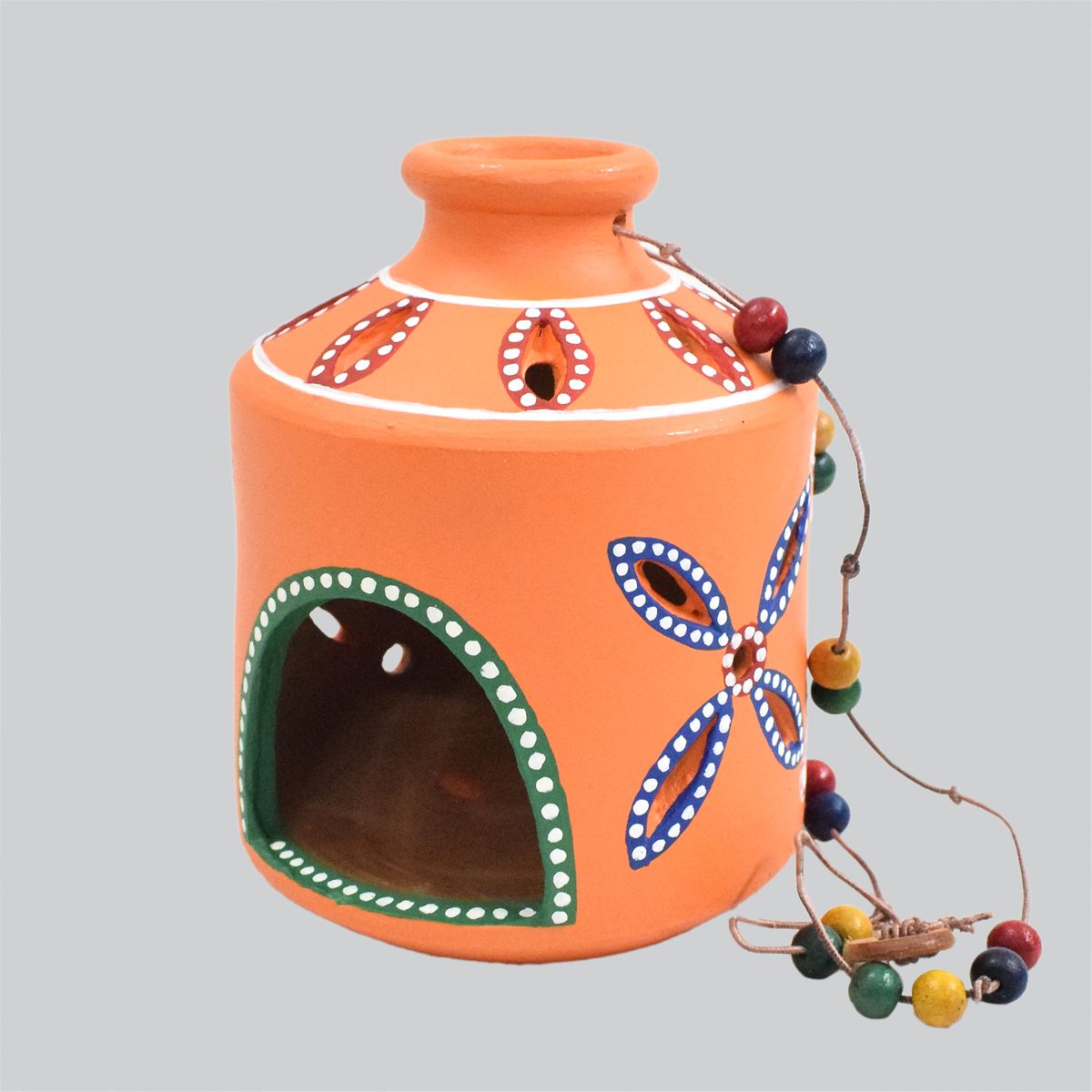 TERRACOTTA WARLI HAND PAINTED HANGING LAMP