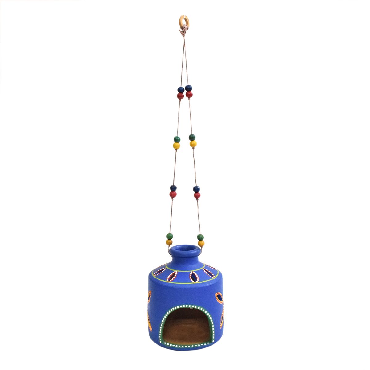 TERRACOTTA WARLI HAND PAINTED HANGING LAMP