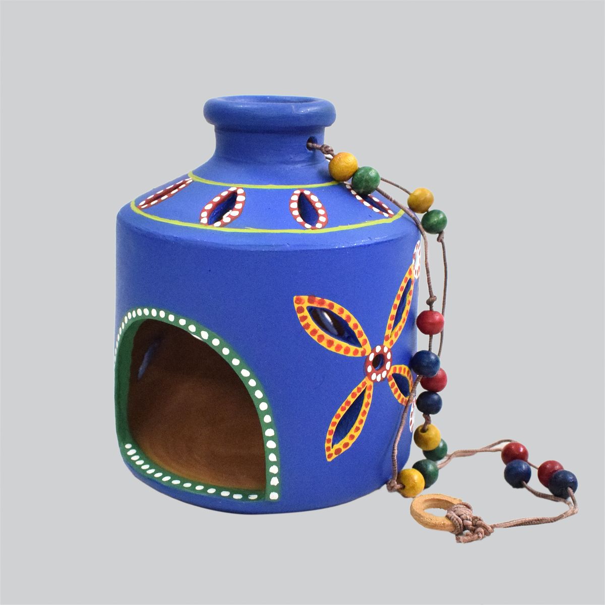 TERRACOTTA WARLI HAND PAINTED HANGING LAMP