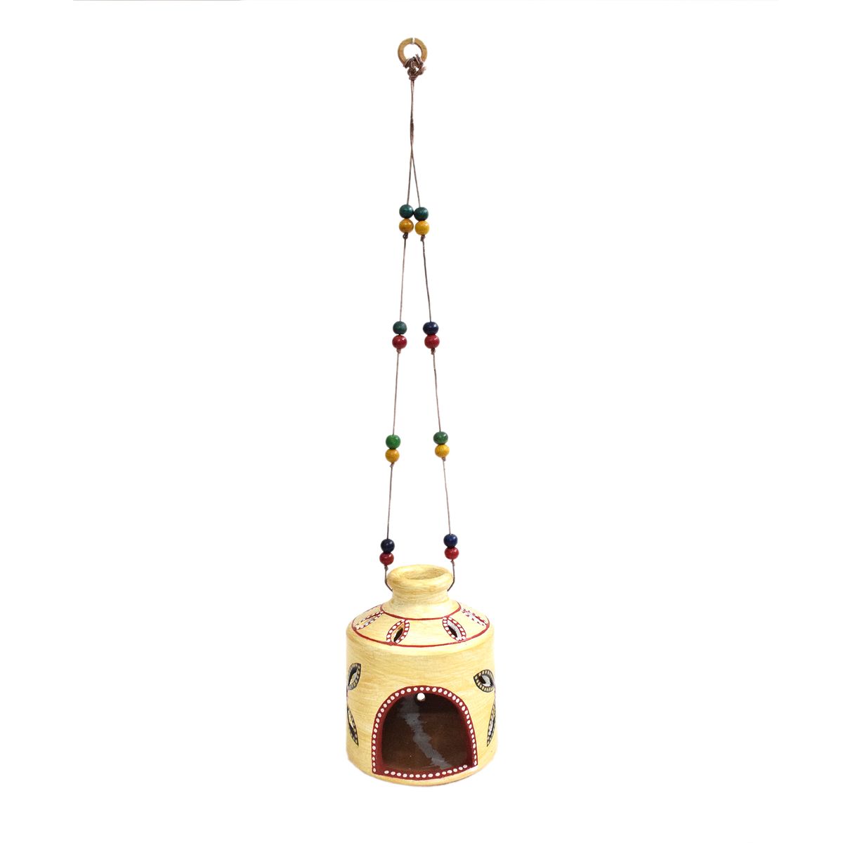 TERRACOTTA WARLI HAND PAINTED HANGING LAMP