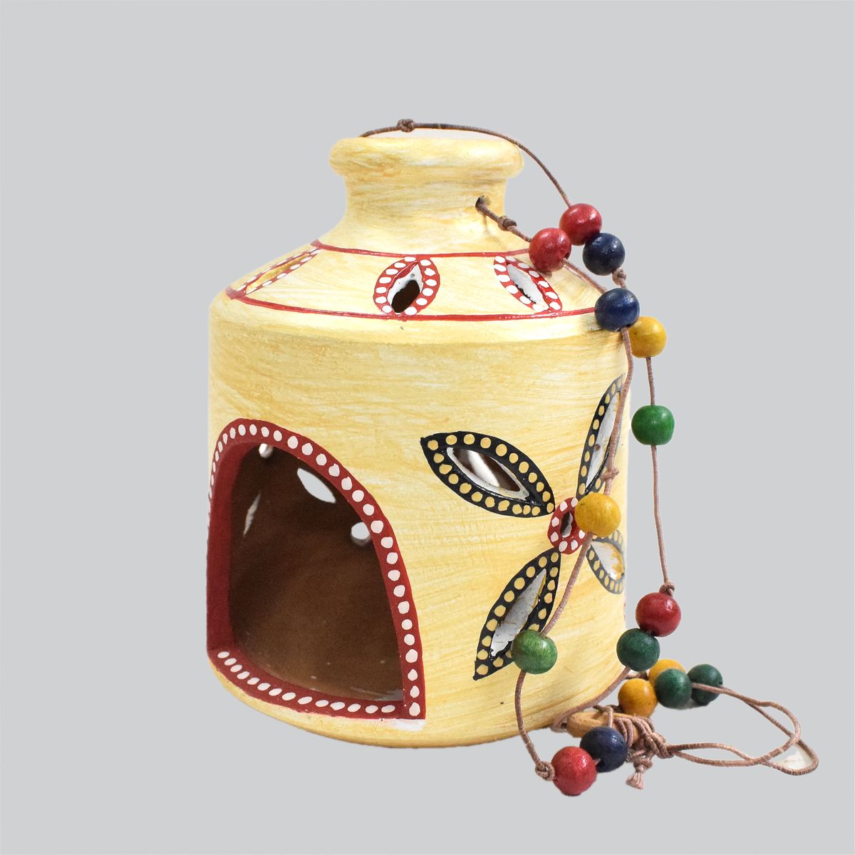 TERRACOTTA WARLI HAND PAINTED HANGING LAMP