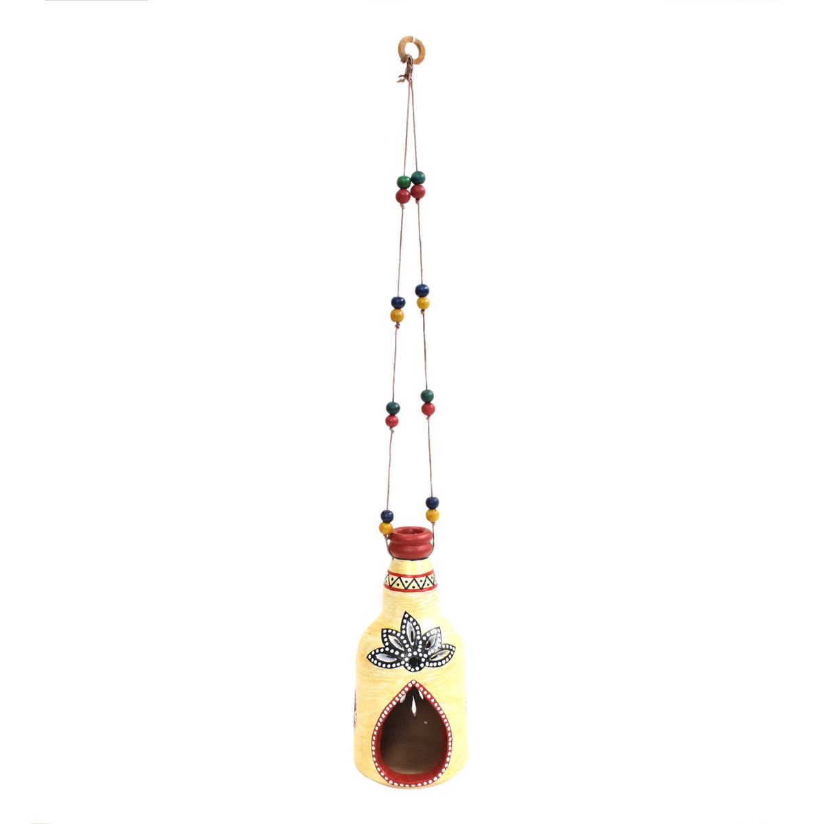 TERRACOTTA WARLI HAND PAINTED HANGING LAMP