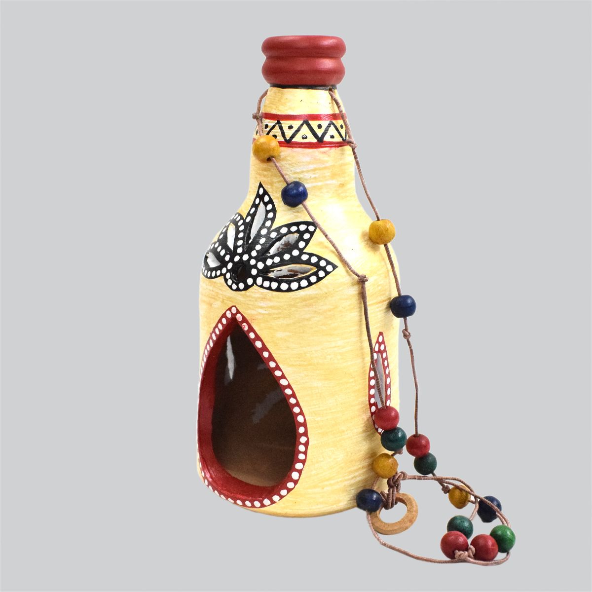 TERRACOTTA WARLI HAND PAINTED HANGING LAMP