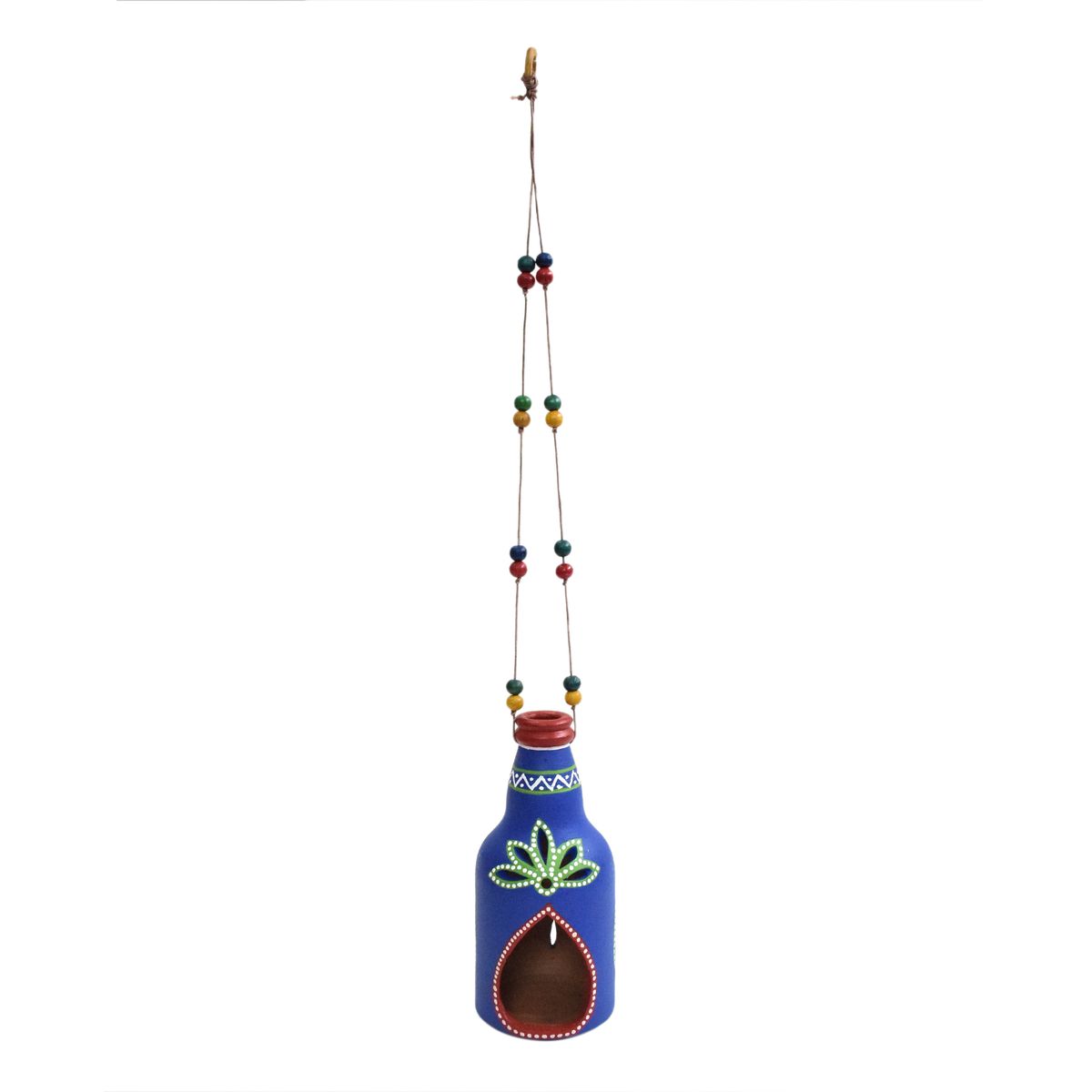 TERRACOTTA WARLI HAND PAINTED HANGING LAMP