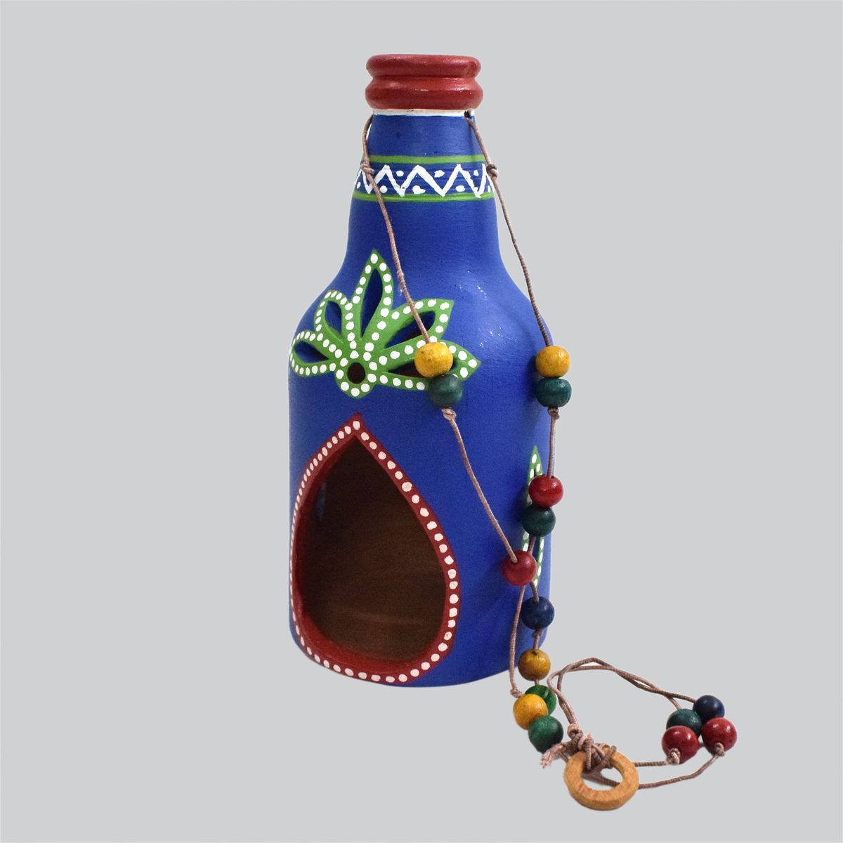 TERRACOTTA WARLI HAND PAINTED HANGING LAMP