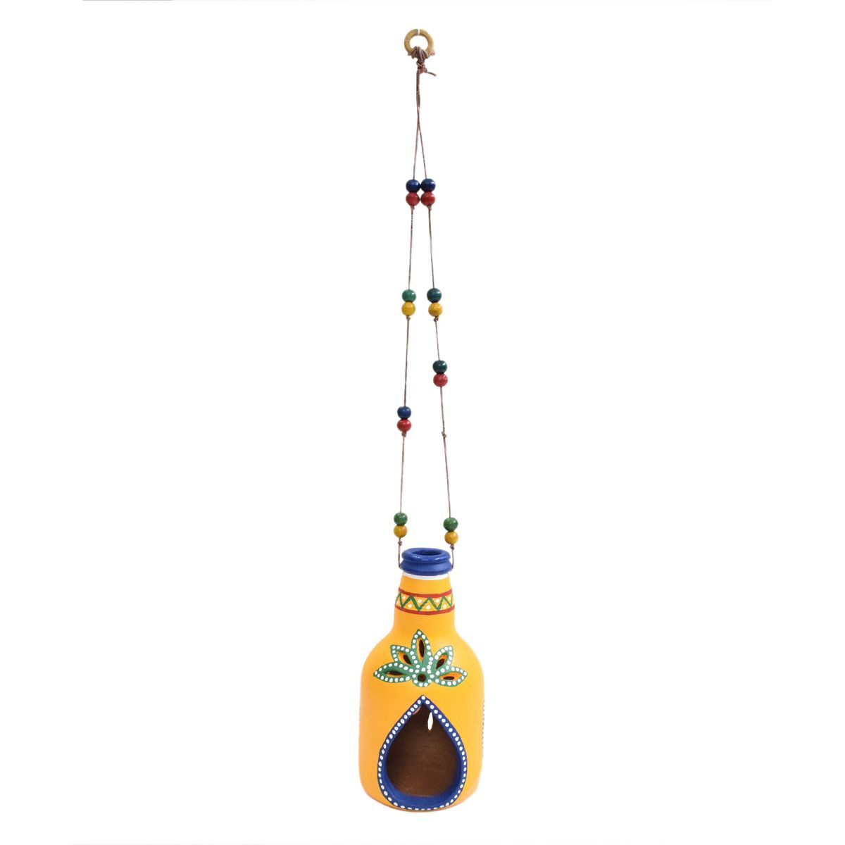 TERRACOTTA WARLI HAND PAINTED HANGING LAMP