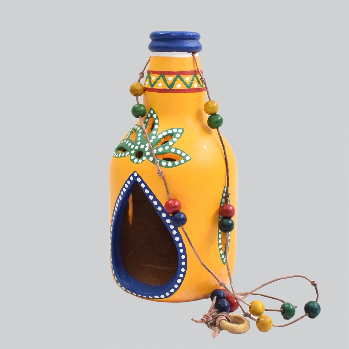 TERRACOTTA WARLI HAND PAINTED HANGING LAMP