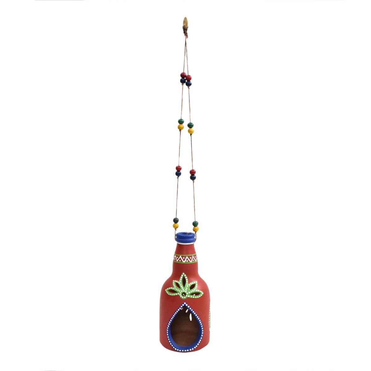 TERRACOTTA WARLI HAND PAINTED HANGING LAMP