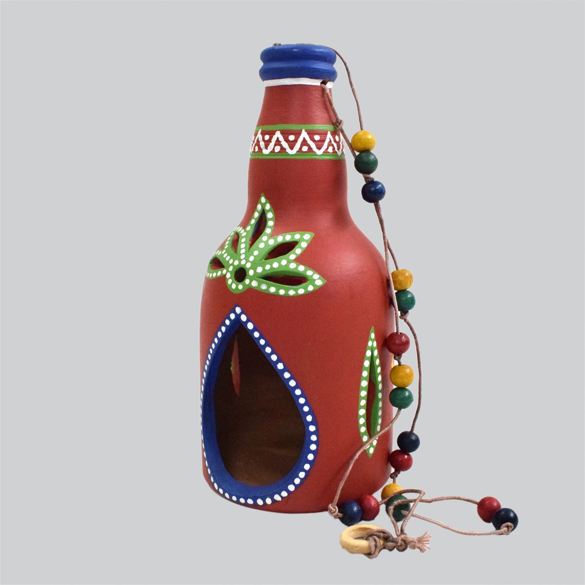TERRACOTTA WARLI HAND PAINTED HANGING LAMP