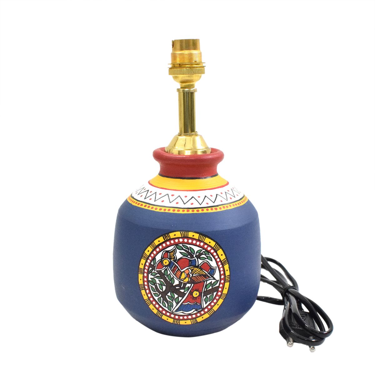 TERRACOTTA WARLI HAND PAINTED TABLE LAMP