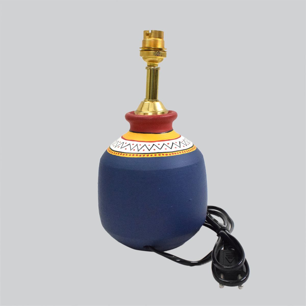 TERRACOTTA WARLI HAND PAINTED TABLE LAMP