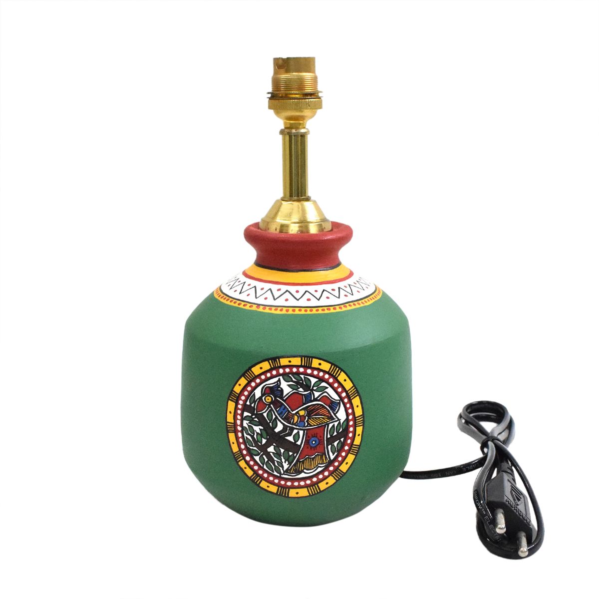 TERRACOTTA WARLI HAND PAINTED TABLE LAMP