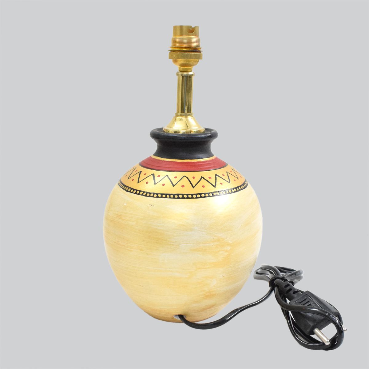 TERRACOTTA WARLI HAND PAINTED TABLE LAMP