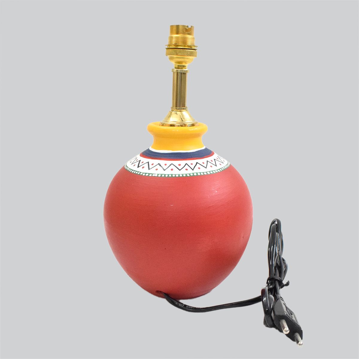 TERRACOTTA WARLI HAND PAINTED TABLE LAMP