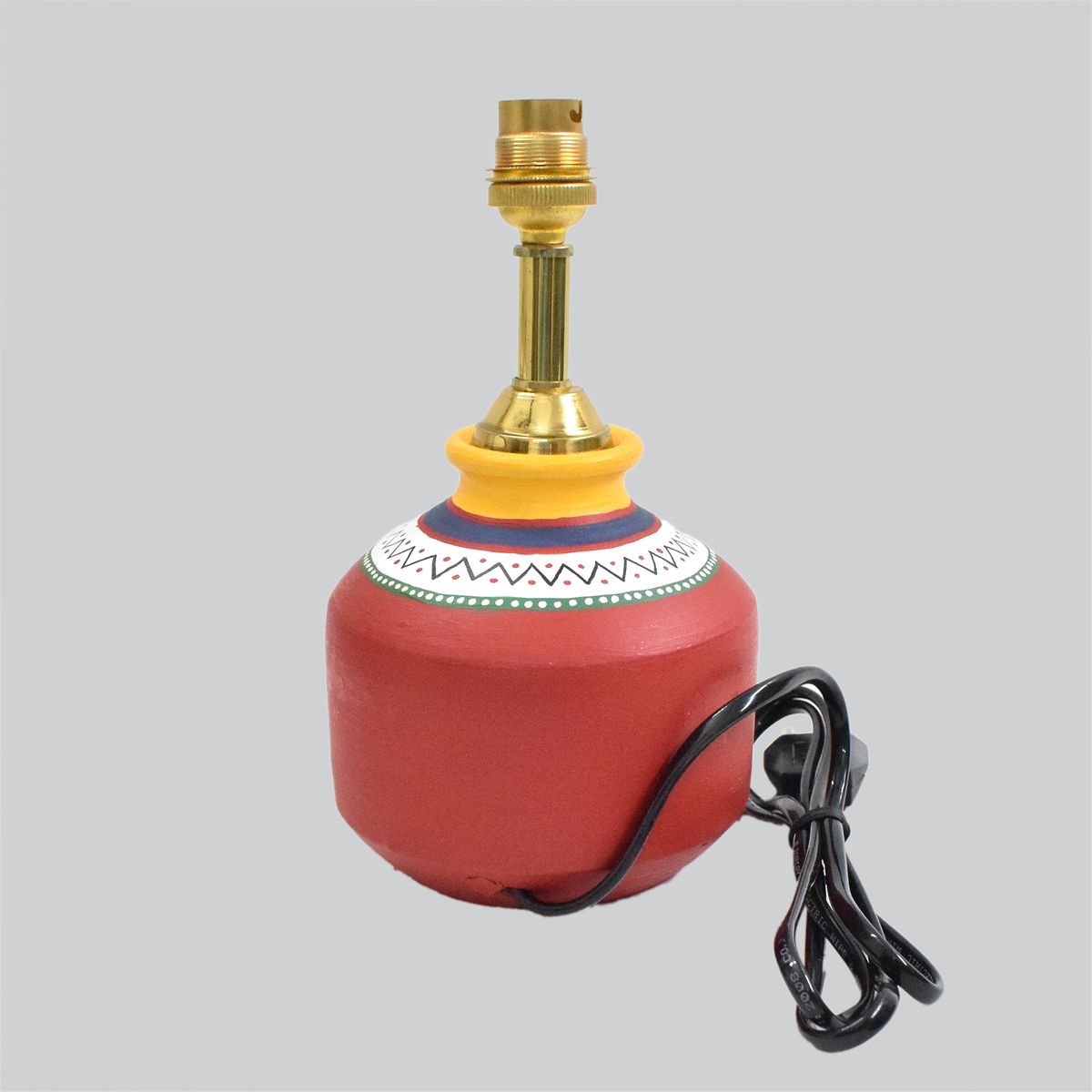 TERRACOTTA WARLI HAND PAINTED TABLE LAMP