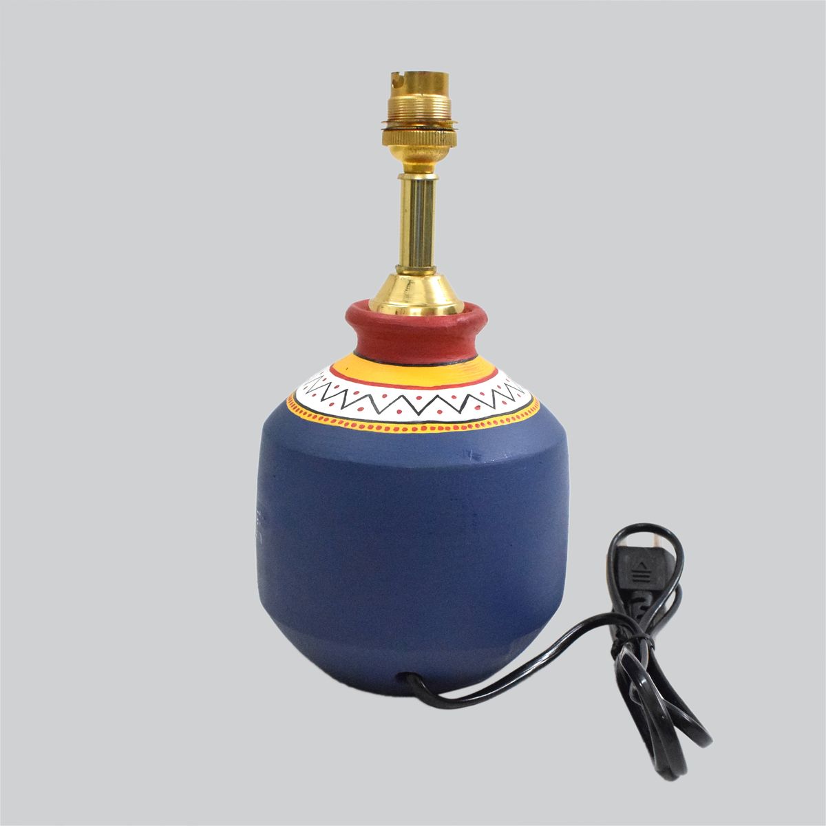 TERRACOTTA WARLI HAND PAINTED TABLE LAMP