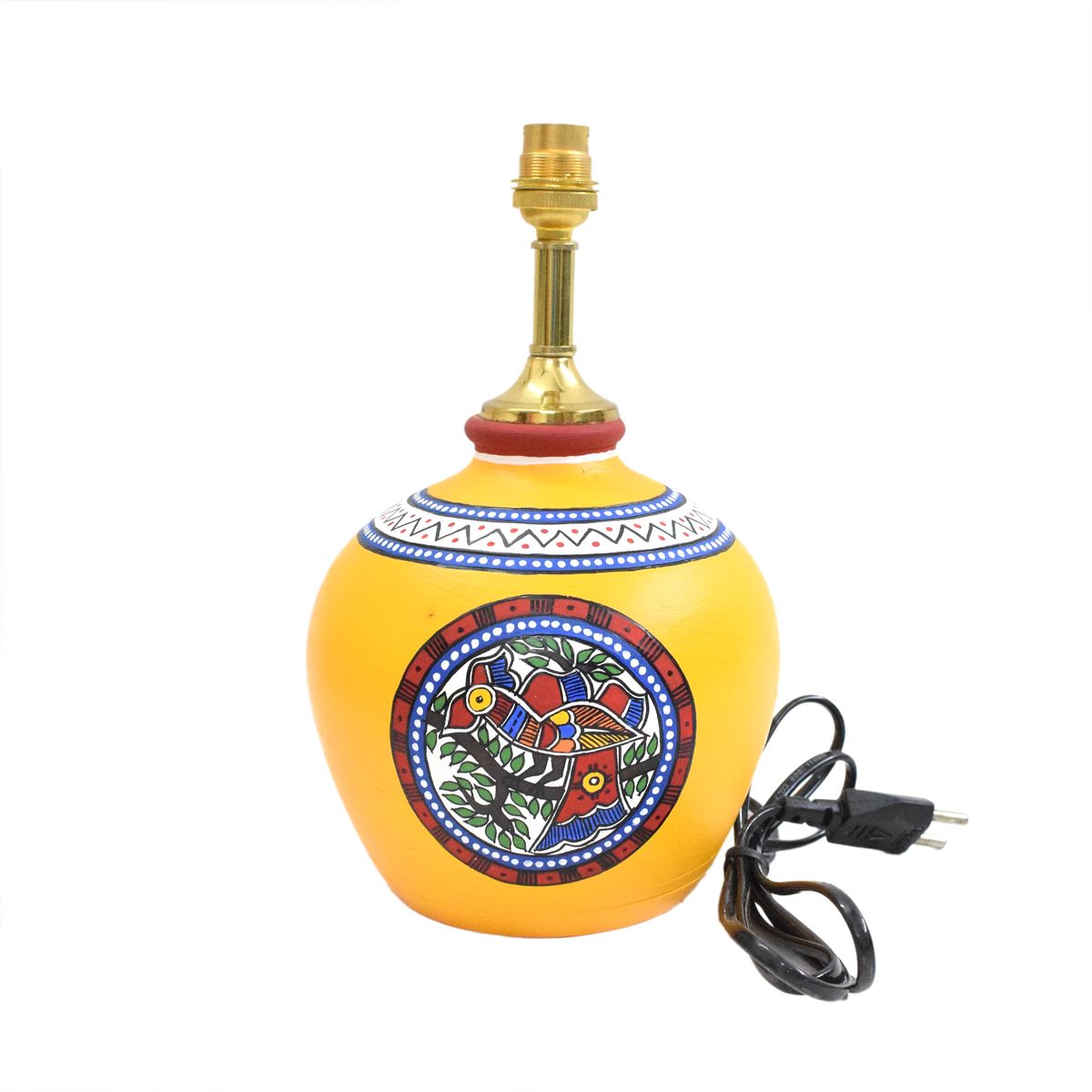 TERRACOTTA WARLI HAND PAINTED TABLE LAMP