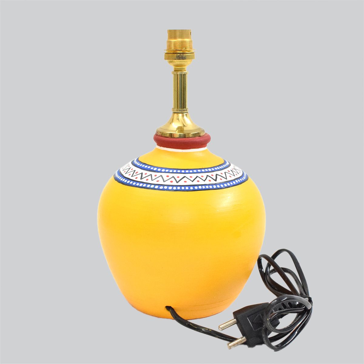 TERRACOTTA WARLI HAND PAINTED TABLE LAMP