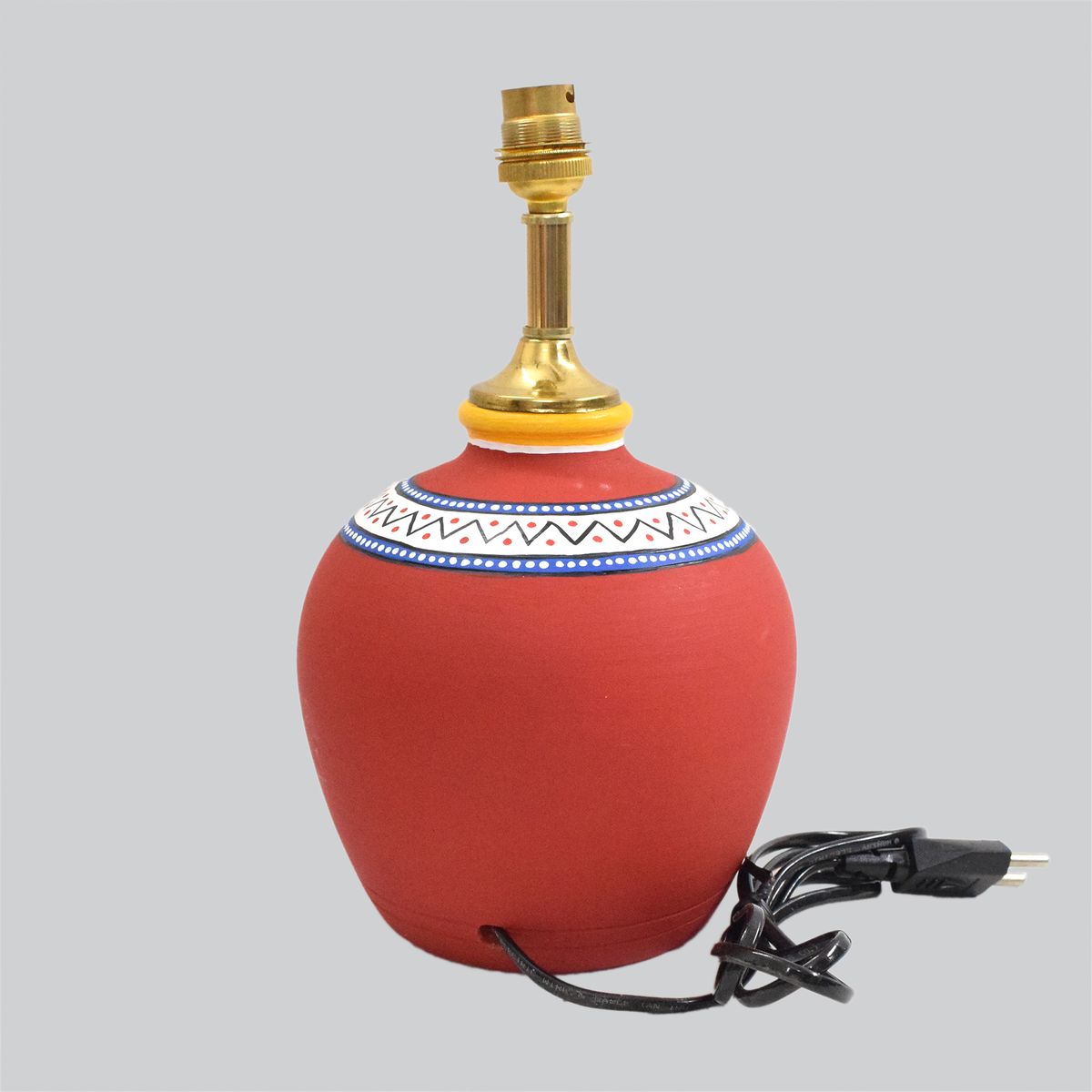 TERRACOTTA WARLI HAND PAINTED TABLE LAMP