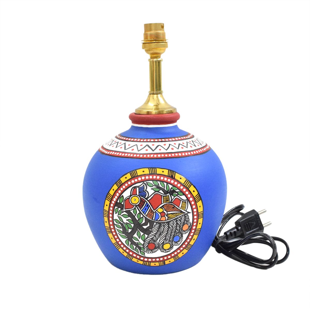 TERRACOTTA WARLI HAND PAINTED TABLE LAMP