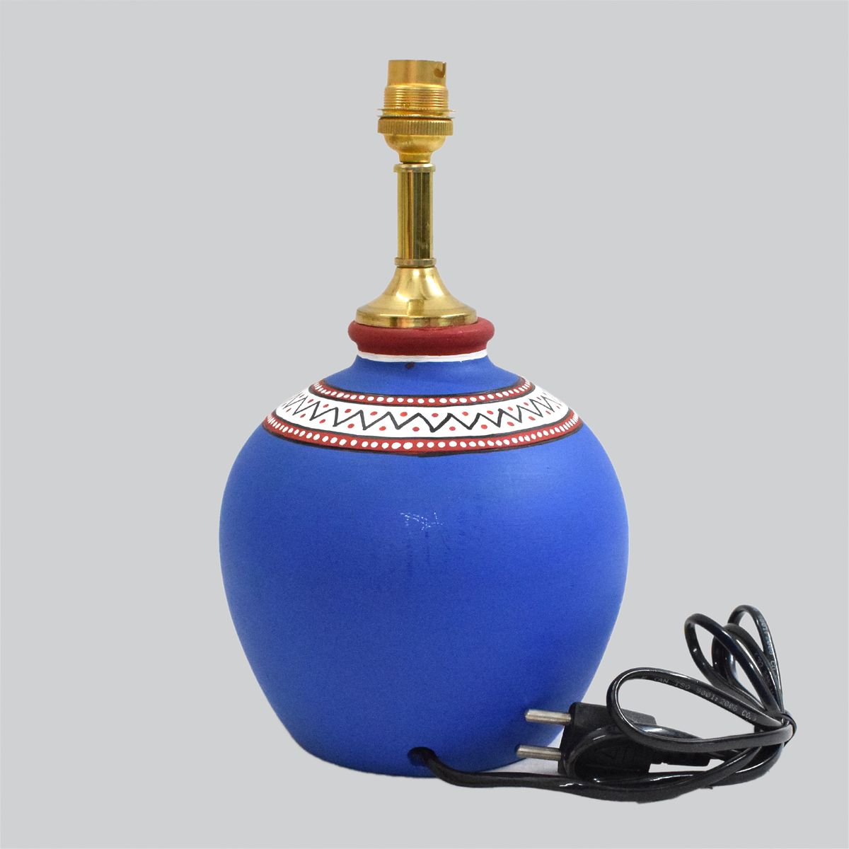 TERRACOTTA WARLI HAND PAINTED TABLE LAMP