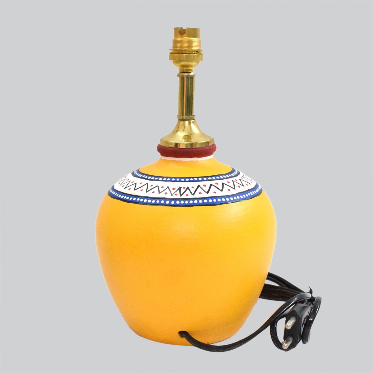 TERRACOTTA WARLI HAND PAINTED TABLE LAMP