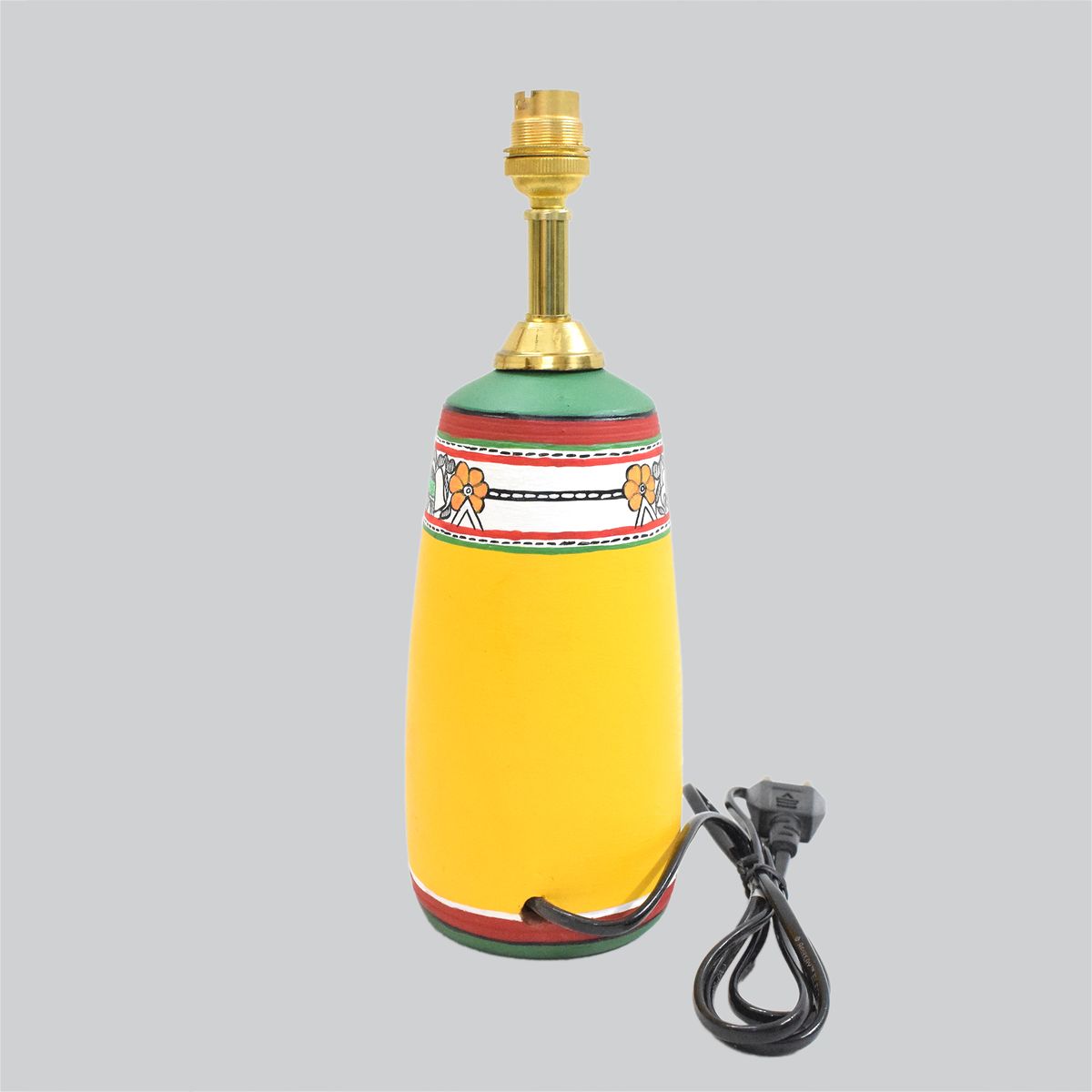 TERRACOTTA WARLI HAND PAINTED TABLE LAMP