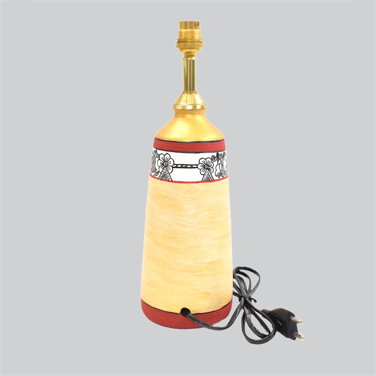 TERRACOTTA WARLI HAND PAINTED TABLE LAMP