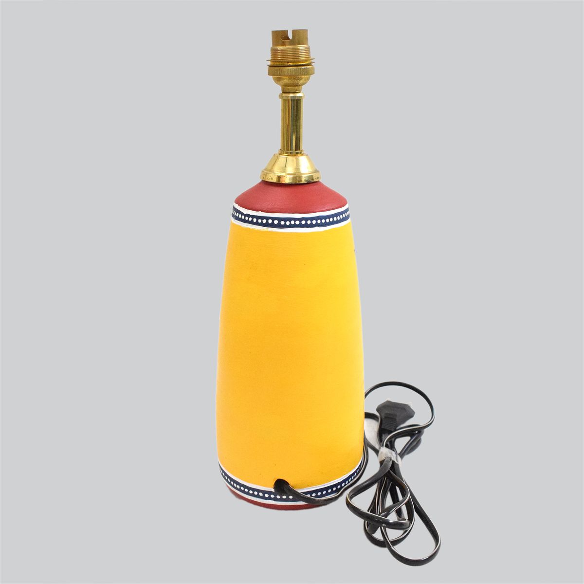 TERRACOTTA WARLI HAND PAINTED TABLE LAMP