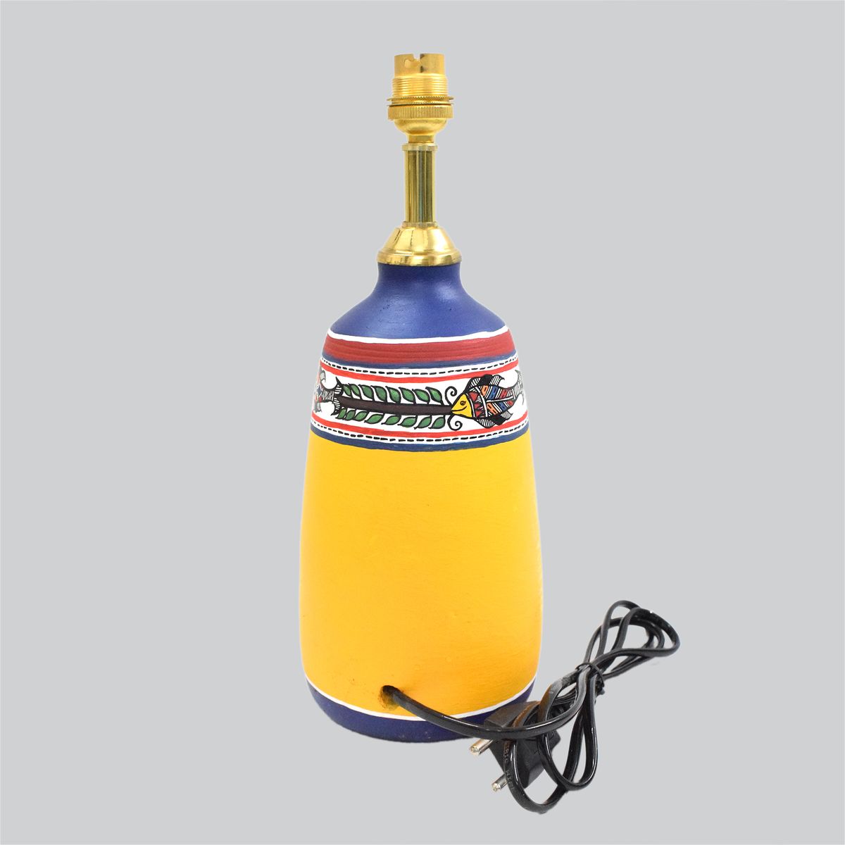 TERRACOTTA WARLI HAND PAINTED TABLE LAMP