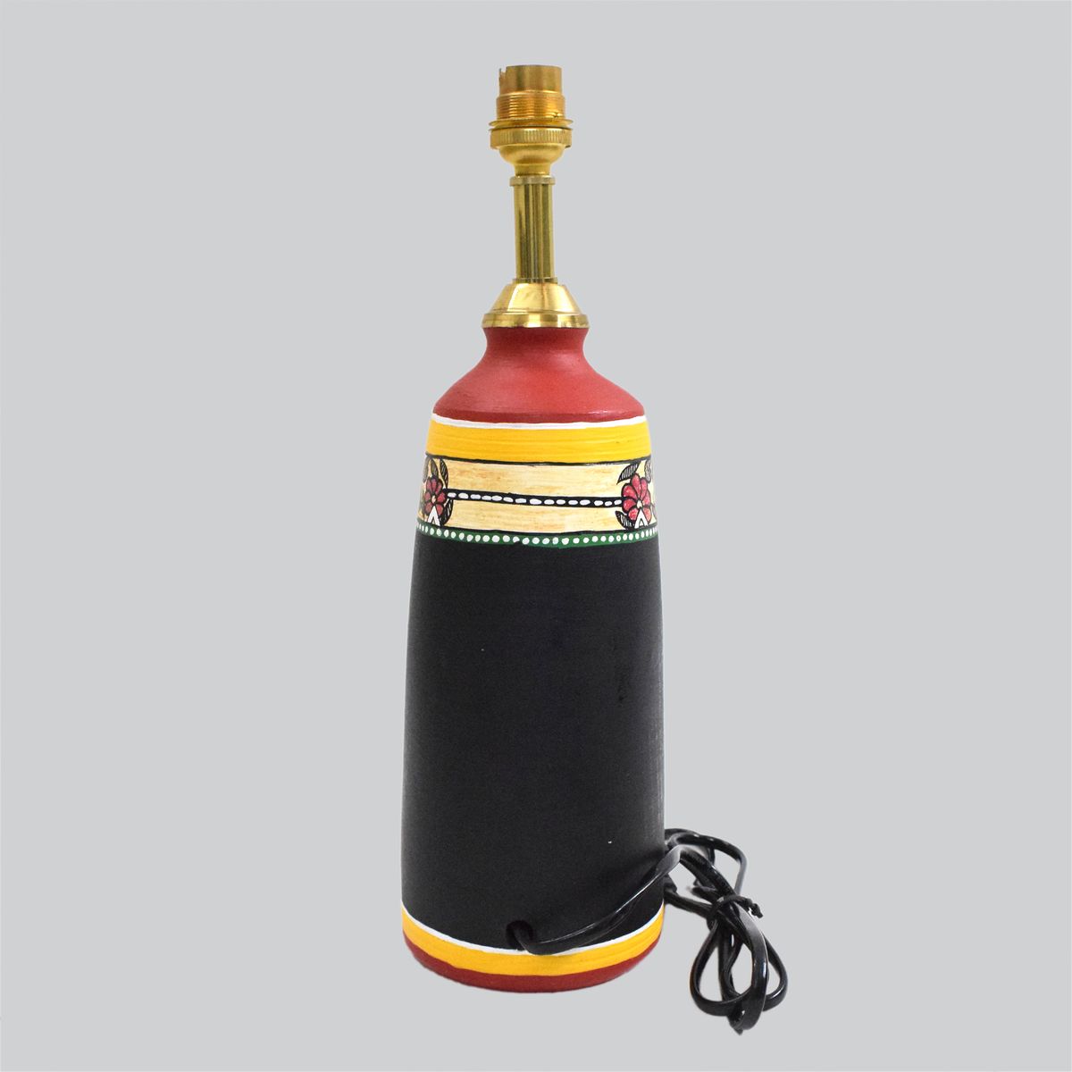 TERRACOTTA WARLI HAND PAINTED TABLE LAMP