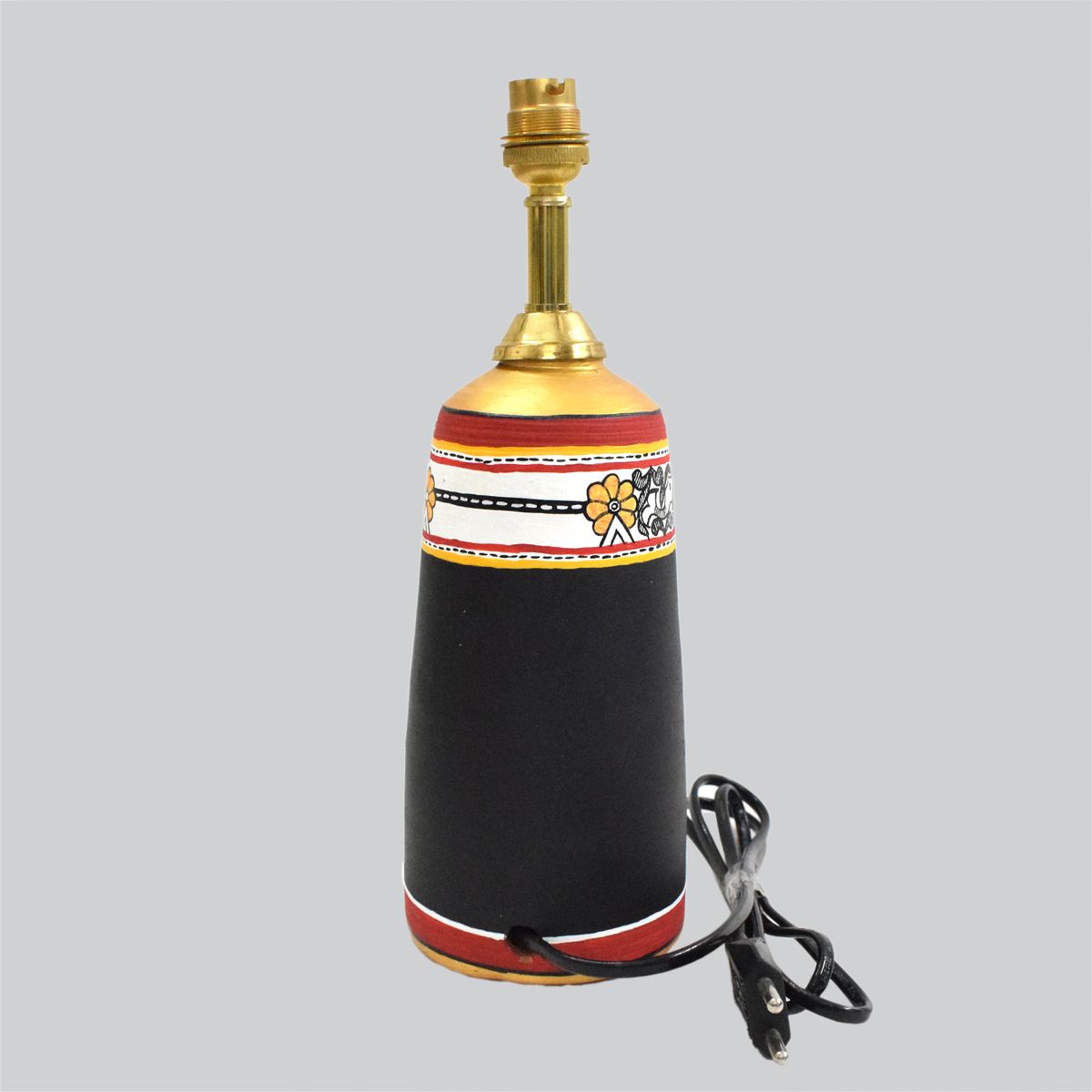TERRACOTTA WARLI HAND PAINTED TABLE LAMP