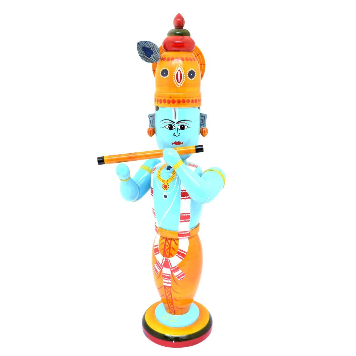 ETIKOPPAKA TOYS TRADITIONAL HANDMADE KRISHNA STAND